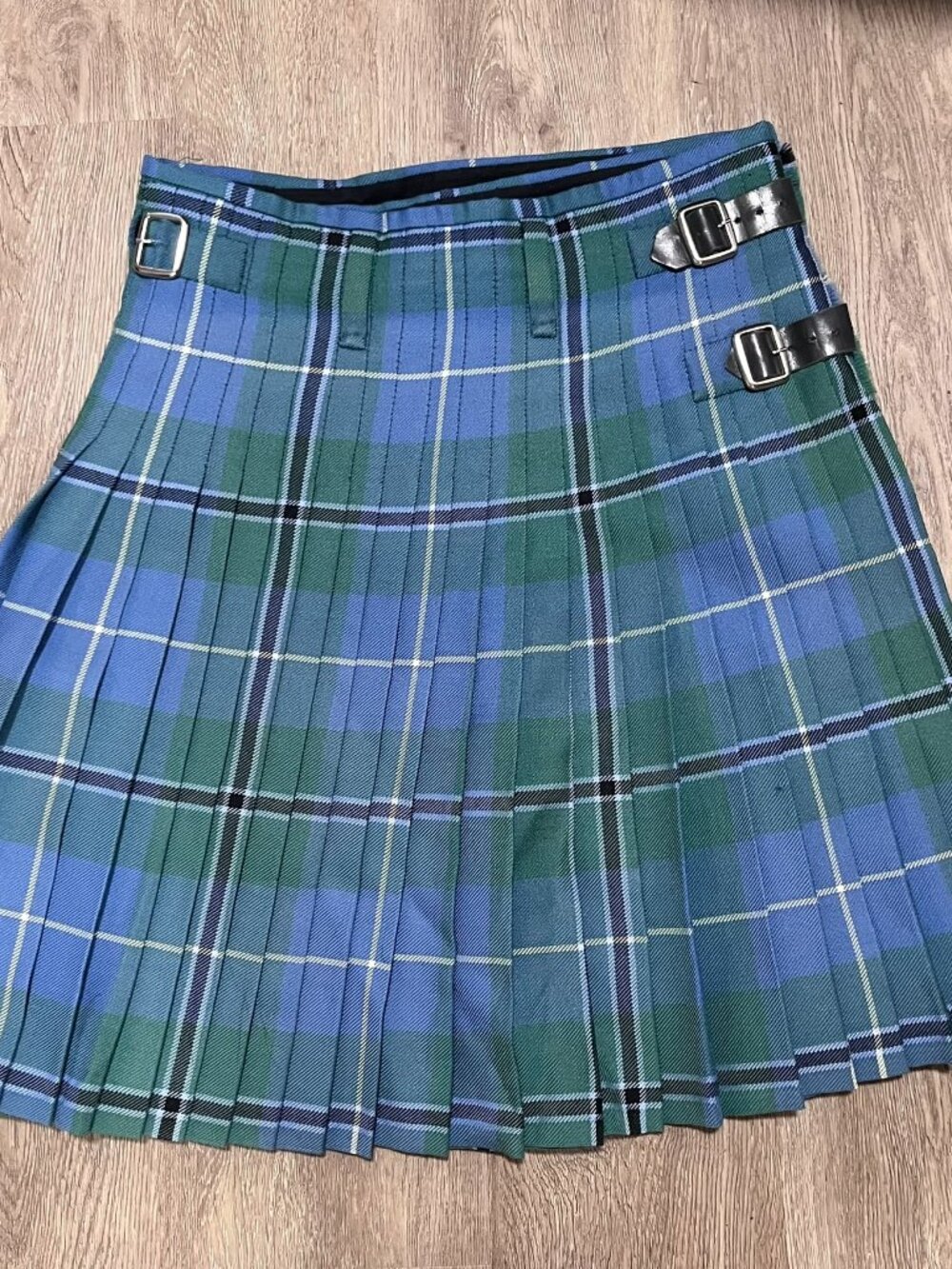 VTG MacIsaac Kiltmakers Ancient Campbell Tartan Wool Skirt Kilt Made in Scotland